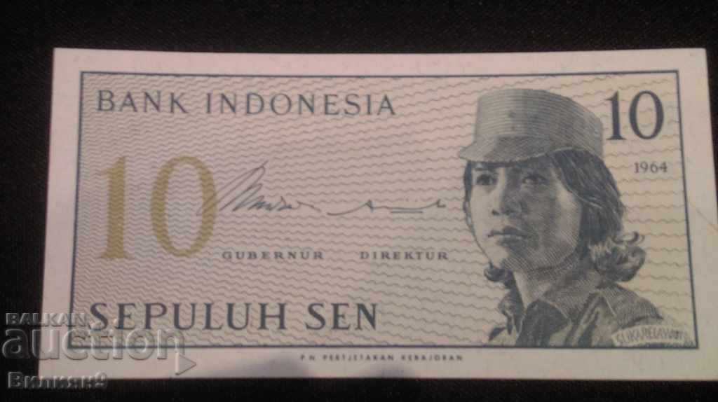 10 septembrie 1964 Indonezia UNC