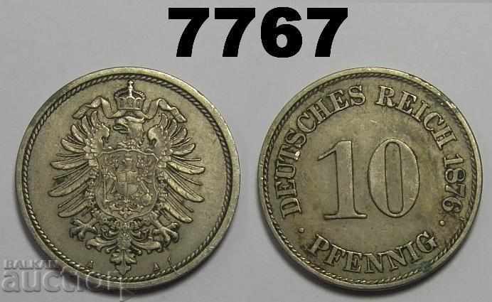 Germany 10 pennies 1876 A coin