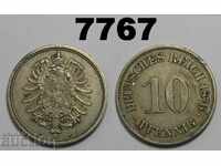 Германия 10 пфенига 1876 А монета