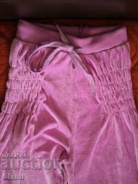 Plush pants in lilac, size 8 - 5