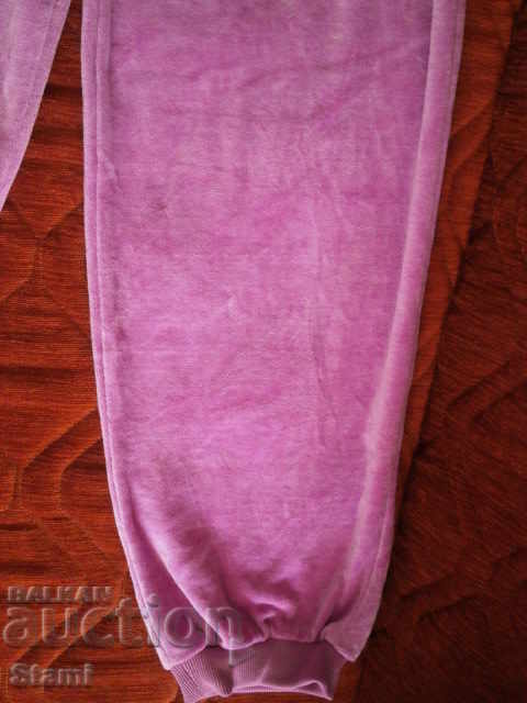 Plush pants in lilac, size 8 - 7