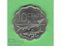 (¯` '• .¸ 10 cents 2007 BAHAMAN ISCUES UNC ¸. "'¯¯)