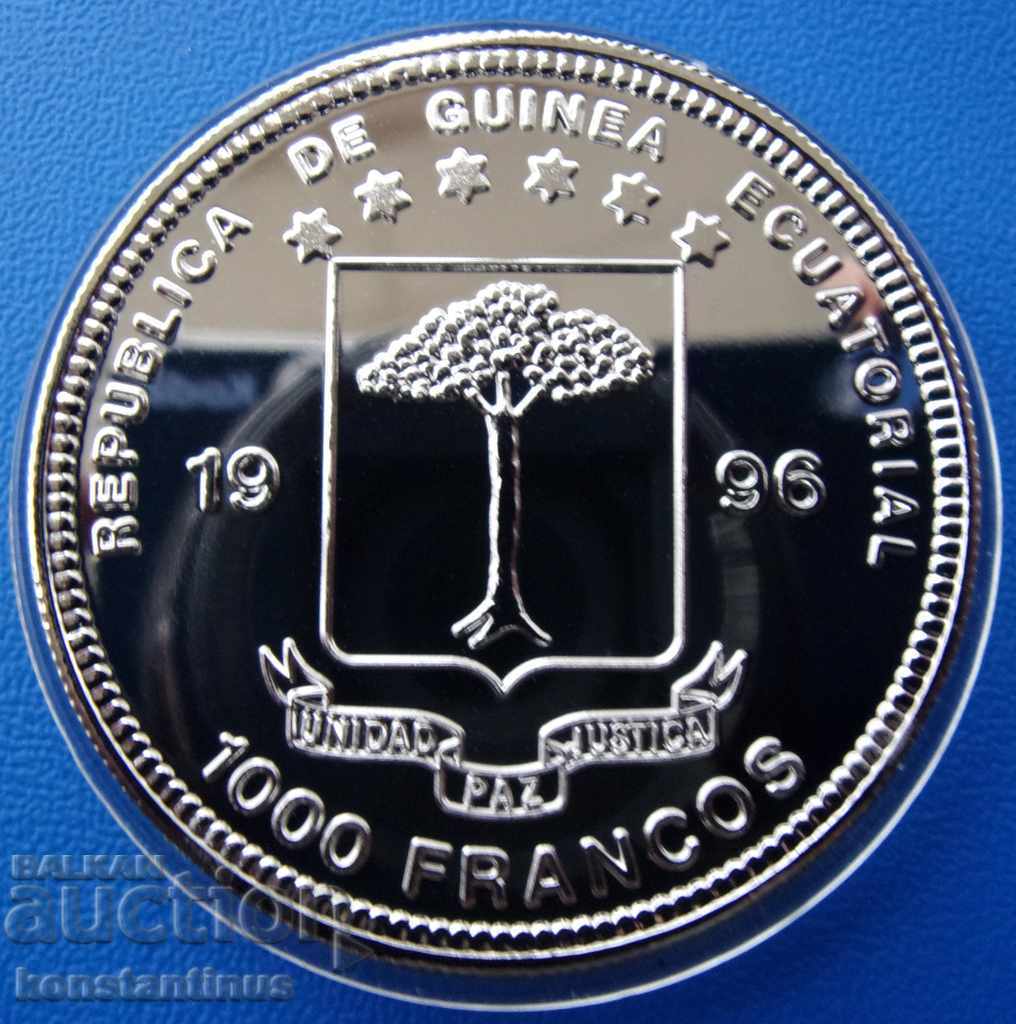 Rare moneda unică 1000 Franca 1996 UNC PROOF cu preț € 112.48 | 219.99 BGN Rare moneda unică 1000 Franca 1996 UNC PROOF cu preț € 112.48 | 219.99 BGN