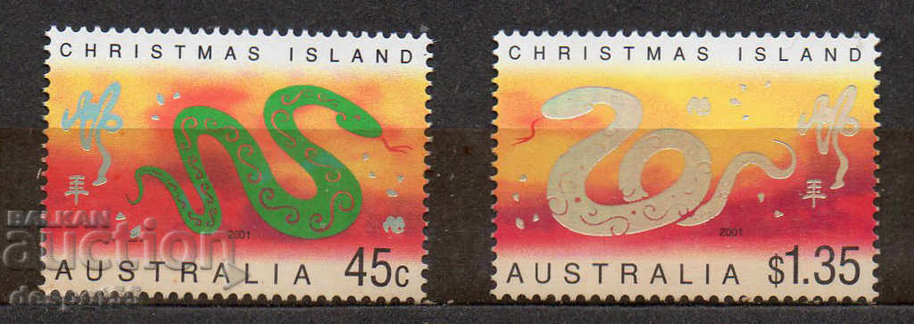 Christmas Island (Autres). Year of the serpent.