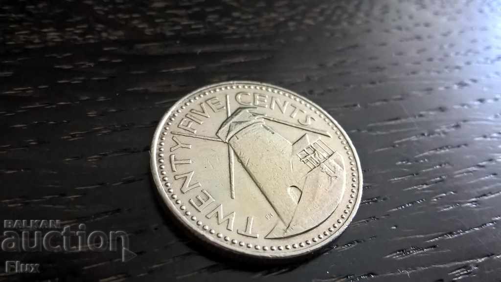 Coin - Barbados - 25 cents | 1987 with price 3.75 BGN | € 1.92 Coin - Barbados - 25 cents | 1987 with price 3.75 BGN | € 1.92
