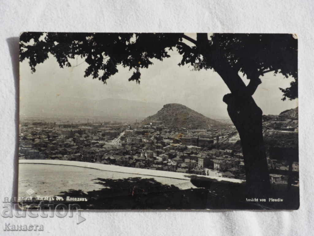 Plovdiv panoramic view Paskov 1935 K 197