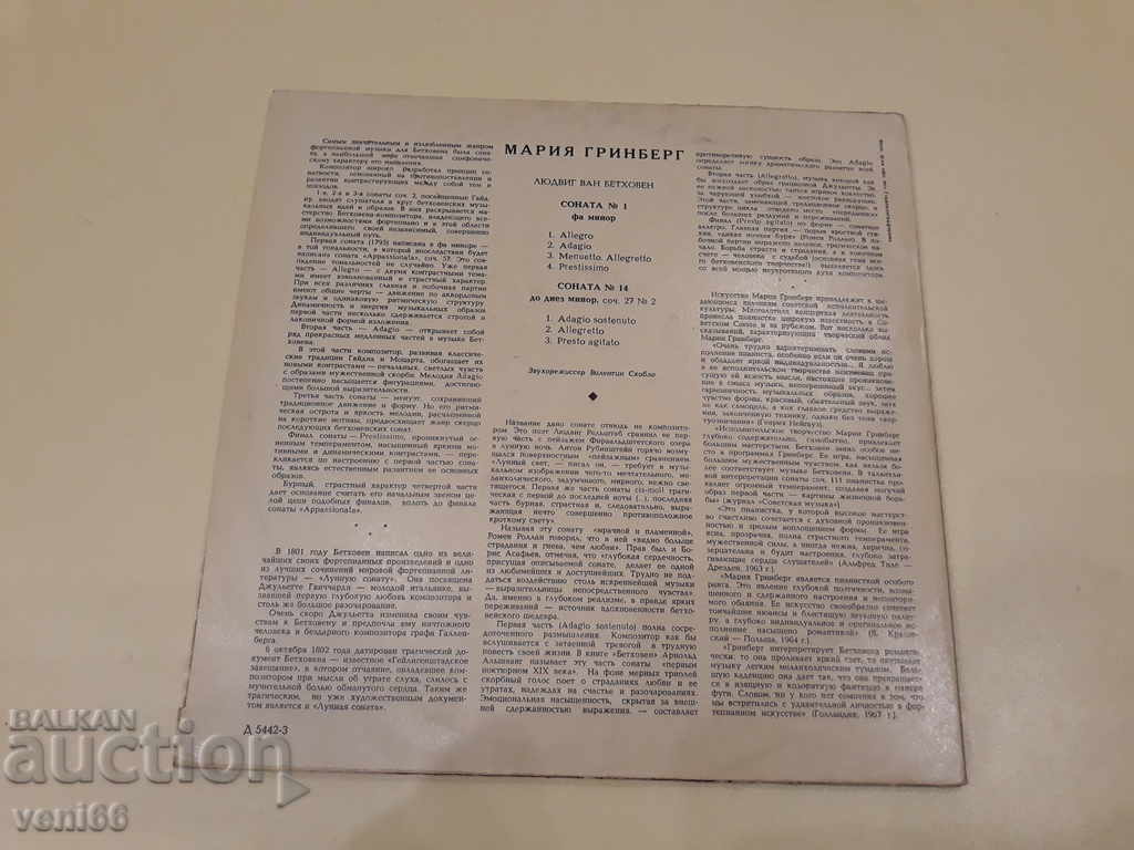 Auction Gramophone plate - medium format Auction Gramophone plate - medium format