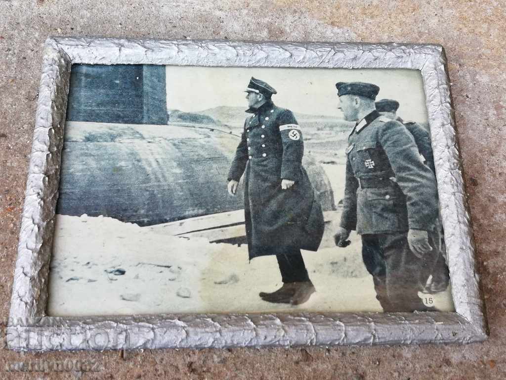Auction Photo frame photography Weimach propaganda WW2 uniform MP38 Auction Photo frame photography Weimach propaganda WW2 uniform MP38