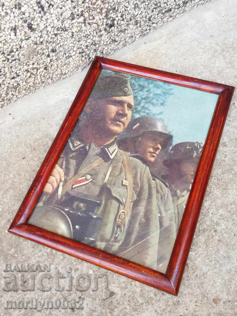 Photo Frame Photography Wehrmacht Propaganda WW2 Uniform MP38 - 7 Photo Frame Photography Wehrmacht Propaganda WW2 Uniform MP38 - 7