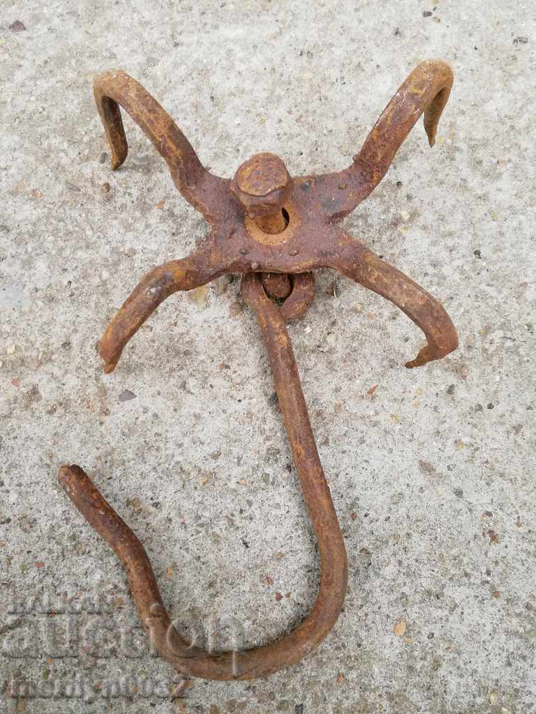 Αρχαία πλαστά άγκιστρο για εκδορά διπλό γάντζο - 5 Αρχαία πλαστά άγκιστρο για εκδορά διπλό γάντζο - 5