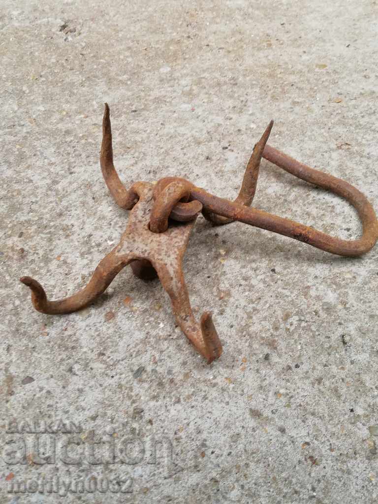 Αρχαία πλαστά άγκιστρο για εκδορά διπλό γάντζο - 7 Αρχαία πλαστά άγκιστρο για εκδορά διπλό γάντζο - 7