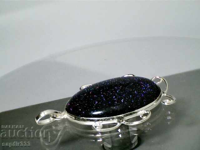 Silver pendant with Sun Sitara "Gold stone" - 7