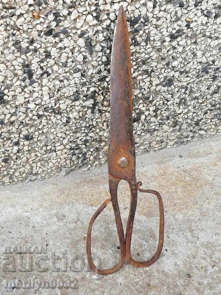 Renaissance forged scissors, wrought iron - 5