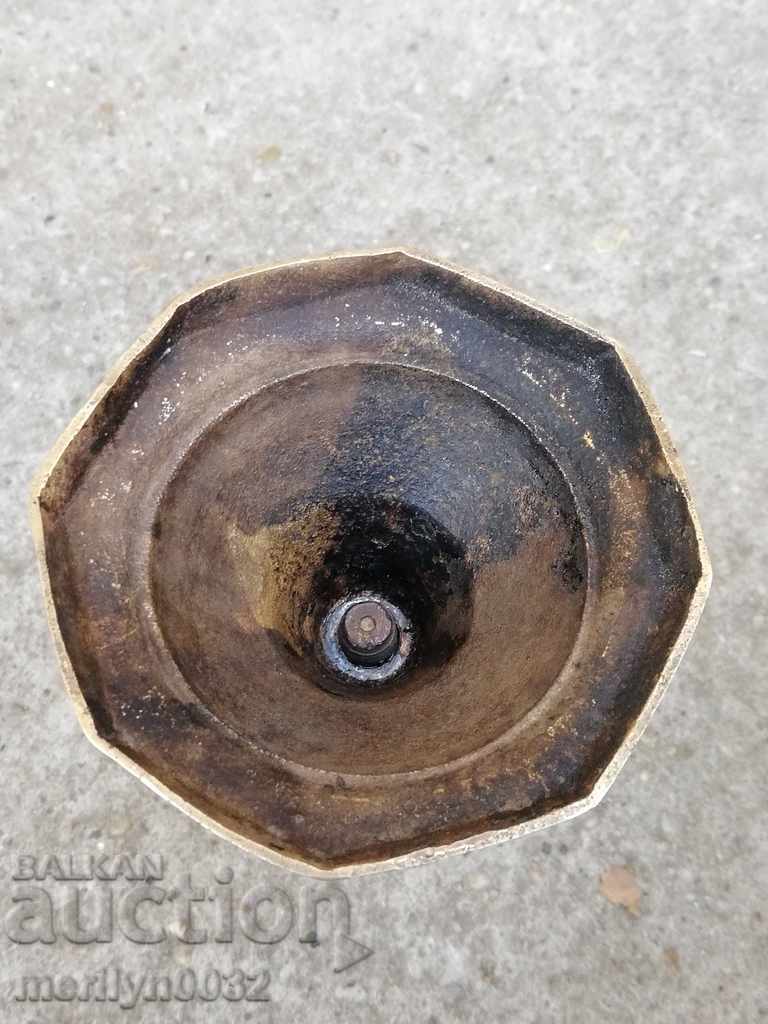 Old bronze Ottoman candlestick with print tube, candle, lamp with price 69.00 BGN | € 35.28 Old bronze Ottoman candlestick with print tube, candle, lamp with price 69.00 BGN | € 35.28