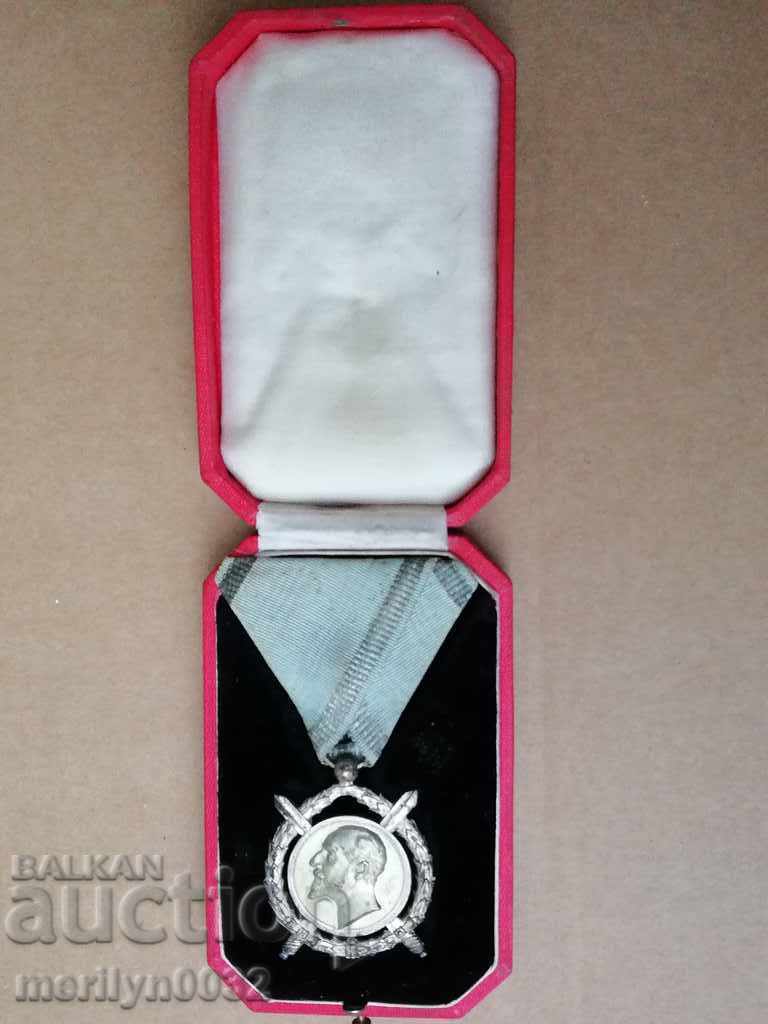 Order of Merit Kingdom of Bulgaria with box ribbon for Courage