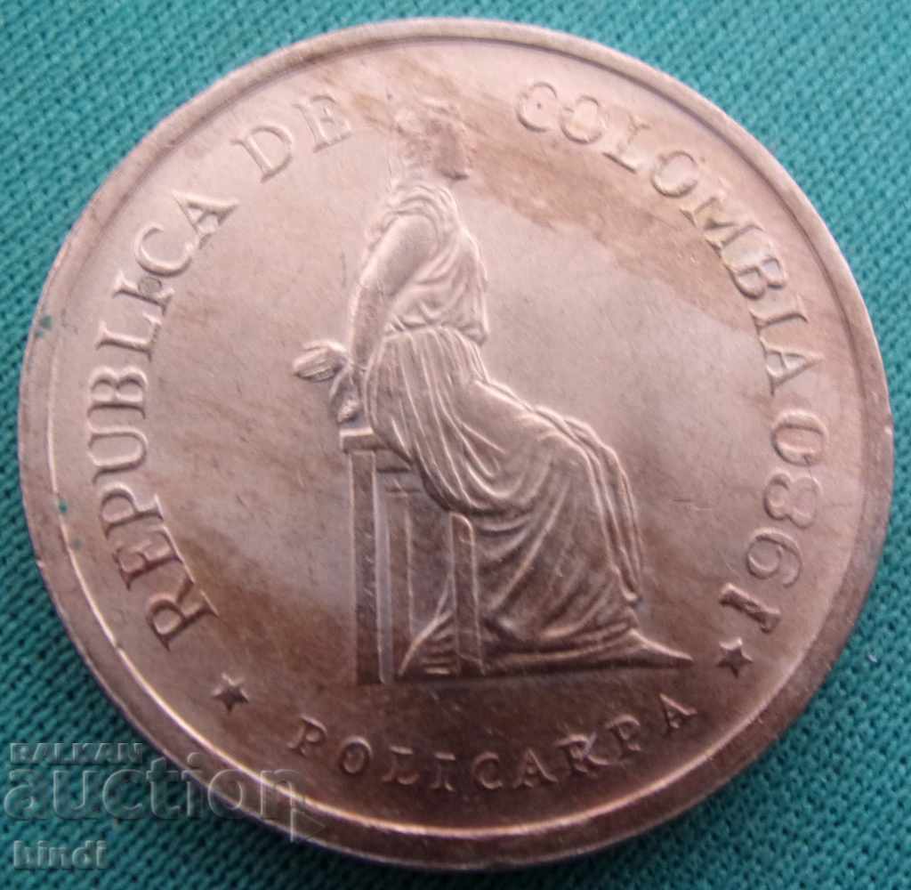 Columbia 5 Peso 1980 cu preț € 1.36 | 2.66 BGN Columbia 5 Peso 1980 cu preț € 1.36 | 2.66 BGN