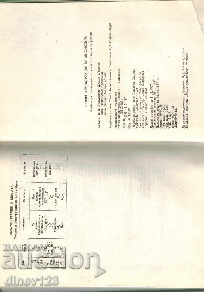 Auction THEORY AND CONSTRUCTION OF THE CAR - K. TSVETKOV Auction THEORY AND CONSTRUCTION OF THE CAR - K. TSVETKOV