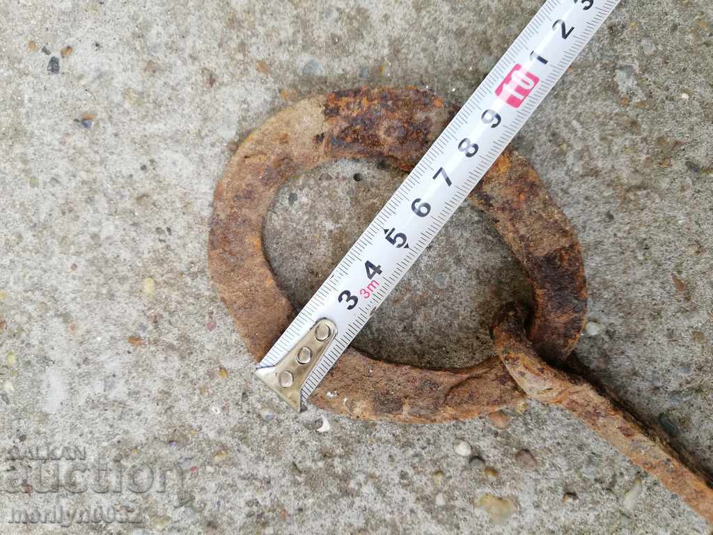 Σφυρήλατο σίδερο δαχτυλίδι γύρο για ξύλινη πύλη - 5 Σφυρήλατο σίδερο δαχτυλίδι γύρο για ξύλινη πύλη - 5