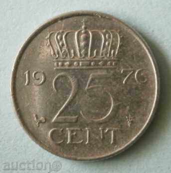 25 cents 1976 The Netherlands