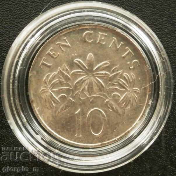 Singapore 10 cents 1989г.
