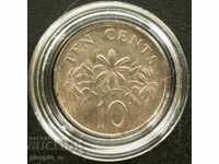 Сингапур 10 цента 1989г.