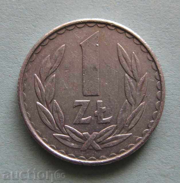 1 zloty 1987г. - Poland