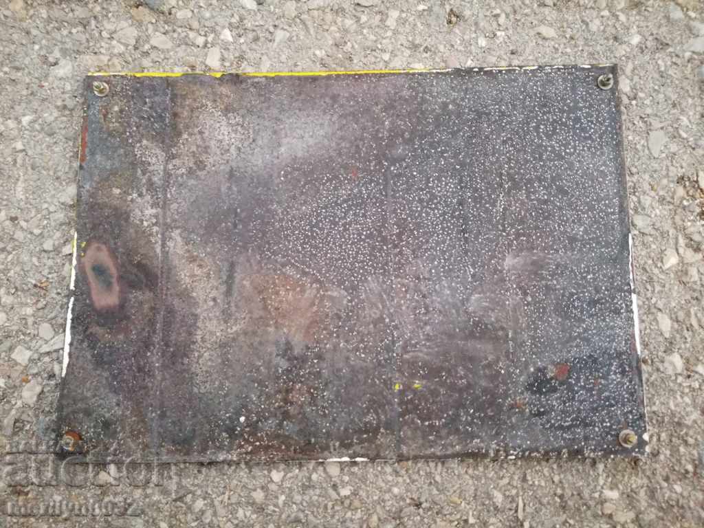 Auction Enamel social plate plate Auction Enamel social plate plate