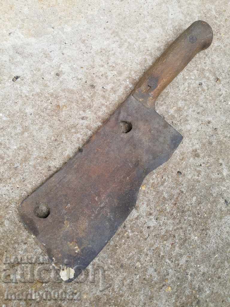 Old forged saber, ax, pole, knife, machete - 6