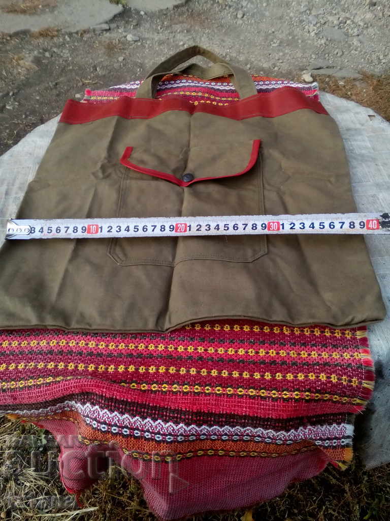 Delivery of An old canvas bag Delivery of An old canvas bag