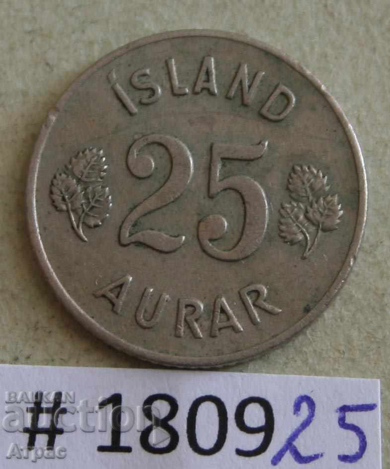 25 аурар 1954 Исландия