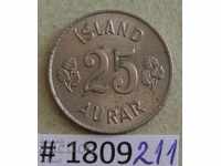25 aurar 1962 Islanda