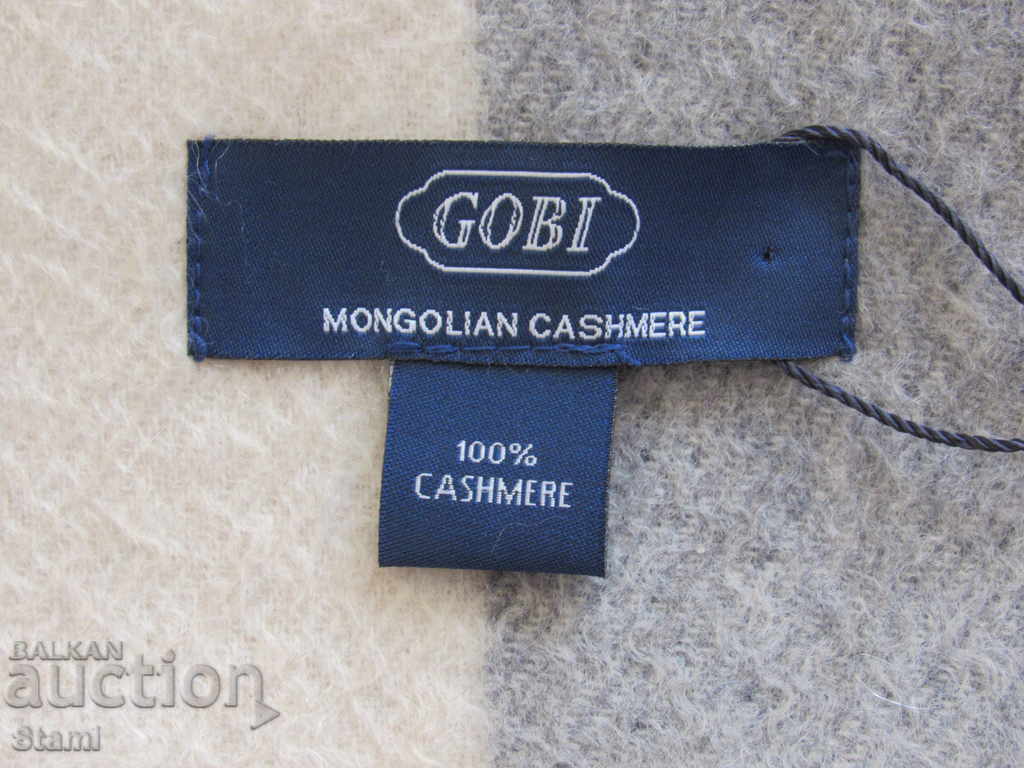Auction Fine check scarf 100% cashmere, Mongolia Auction Fine check scarf 100% cashmere, Mongolia