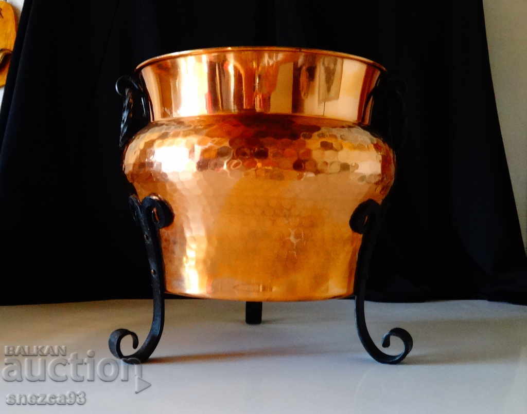 Χάλκινη σαμπανιέρα, χάλκινο δοχείο, χάλκινη κατσαρόλα 4 λίτρων - 7 Χάλκινη σαμπανιέρα, χάλκινο δοχείο, χάλκινη κατσαρόλα 4 λίτρων - 7