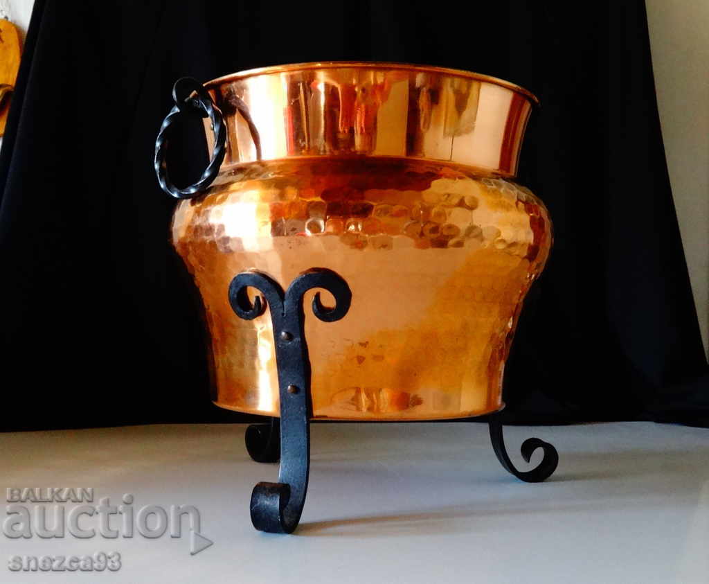 Χάλκινη σαμπανιέρα, χάλκινο δοχείο, χάλκινη κατσαρόλα 4 λίτρων Χάλκινη σαμπανιέρα, χάλκινο δοχείο, χάλκινη κατσαρόλα 4 λίτρων