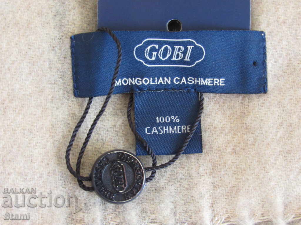 Fine check scarf 100% cashmere, Mongolia - 5 Fine check scarf 100% cashmere, Mongolia - 5