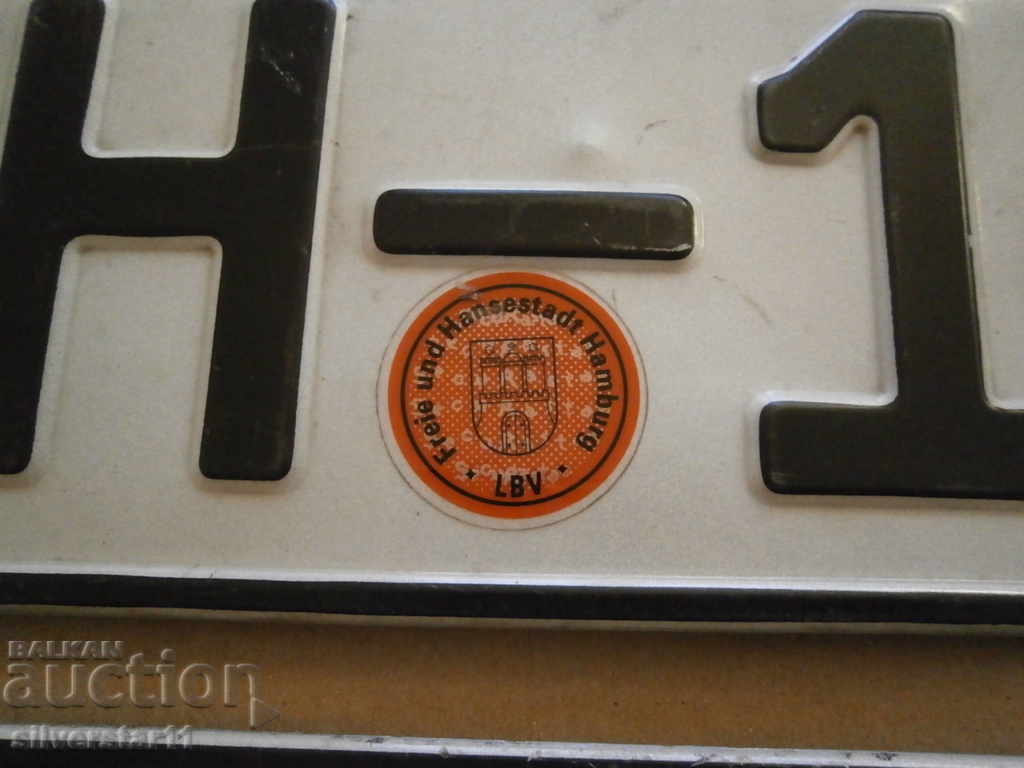 Delivery of Car numbers for interior plate plates Delivery of Car numbers for interior plate plates