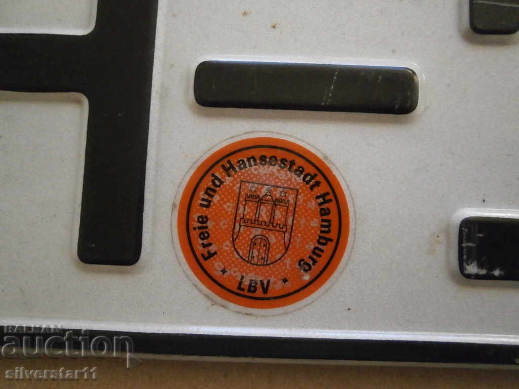 Car numbers for interior plate plates - 5 Car numbers for interior plate plates - 5