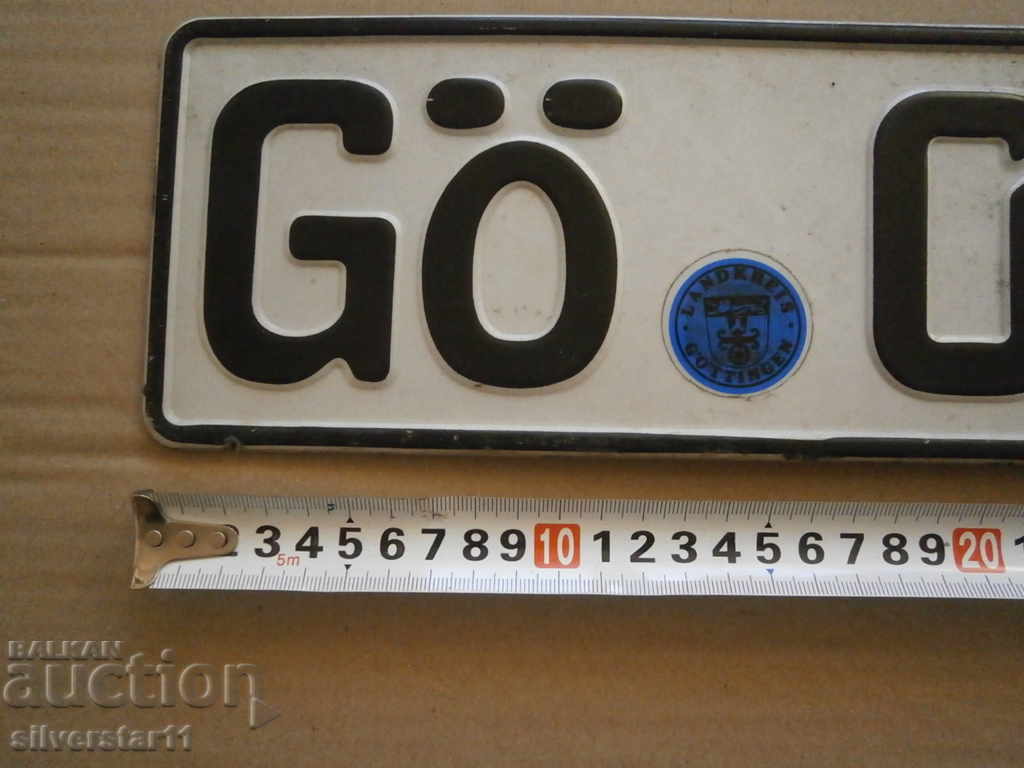 Авто номер за интереор табела с цена 21.00 лв. | € 10.74