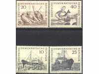 Чисти марки Риболов Кораби 1961 от Източна Германия ГДР