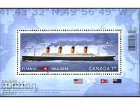Чист  блок  Кораб Титаник  2012 от Канада