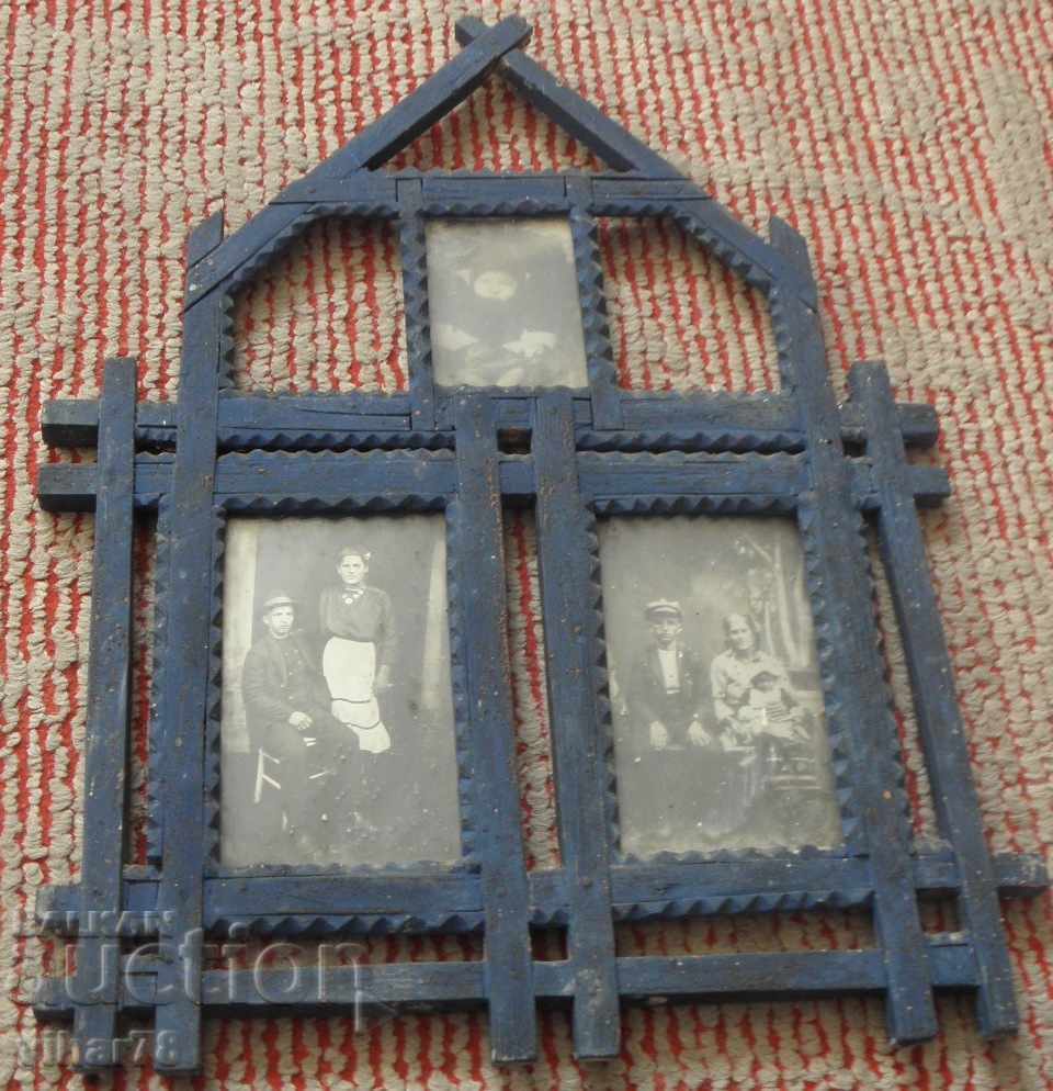 OLD WOODEN CARVED SHEPHERD CARVING PICTURE FRAME with price 119.99 BGN | € 61.35 OLD WOODEN CARVED SHEPHERD CARVING PICTURE FRAME with price 119.99 BGN | € 61.35