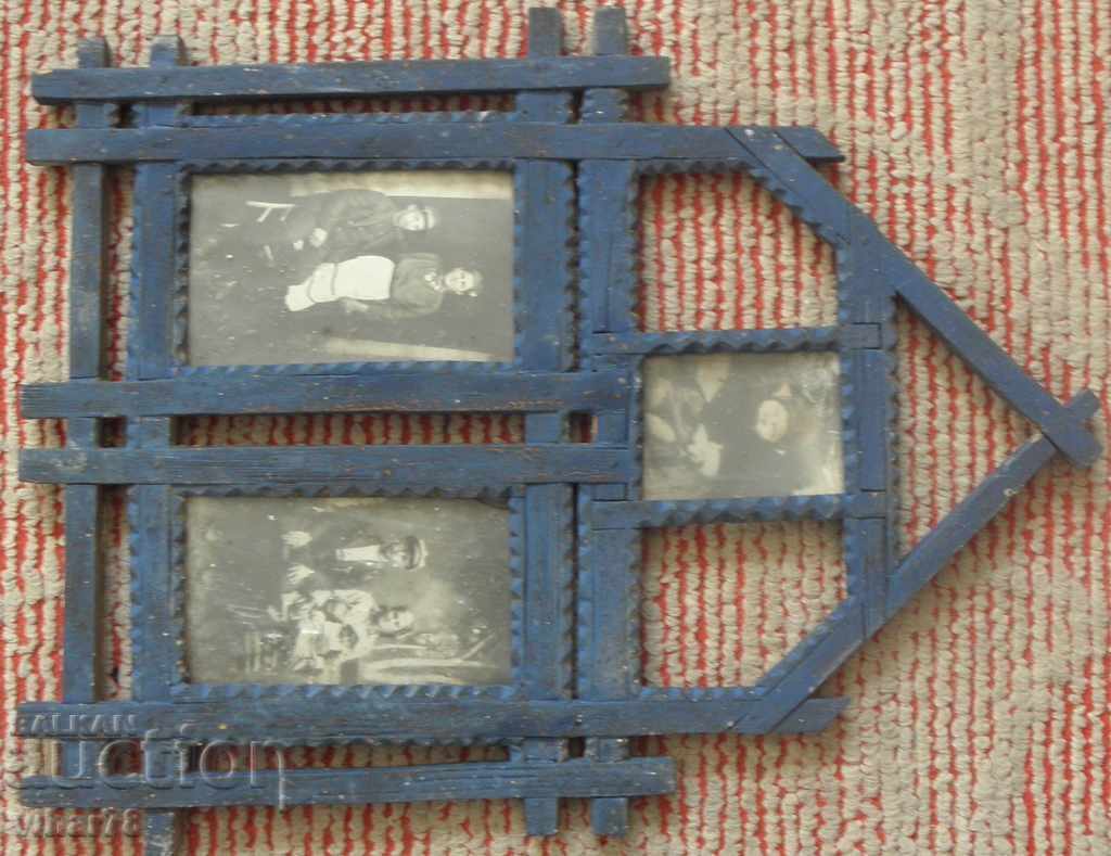 Auction OLD WOODEN CARVED SHEPHERD CARVING PICTURE FRAME Auction OLD WOODEN CARVED SHEPHERD CARVING PICTURE FRAME