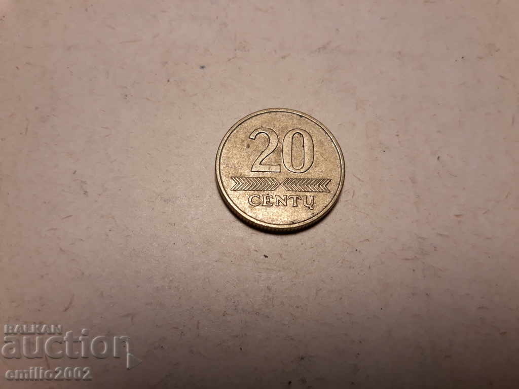 20 cent. Lithuania 1997