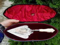 Рядък сребърен масонски ритуален предмет 19век-Англия