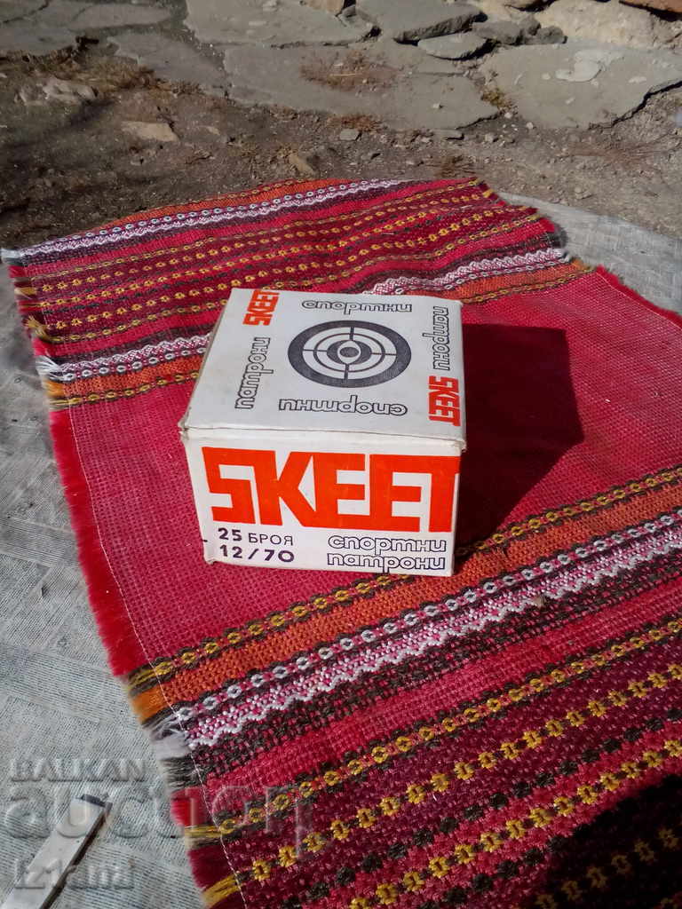Box of SKEET hunting cartridges