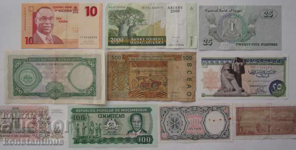 Livrarea Africa Lot 10 Bancnote Livrarea Africa Lot 10 Bancnote