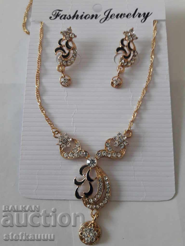 Necklace with earrings set-2 with price € 7.67 | 15.00 BGN Necklace with earrings set-2 with price € 7.67 | 15.00 BGN