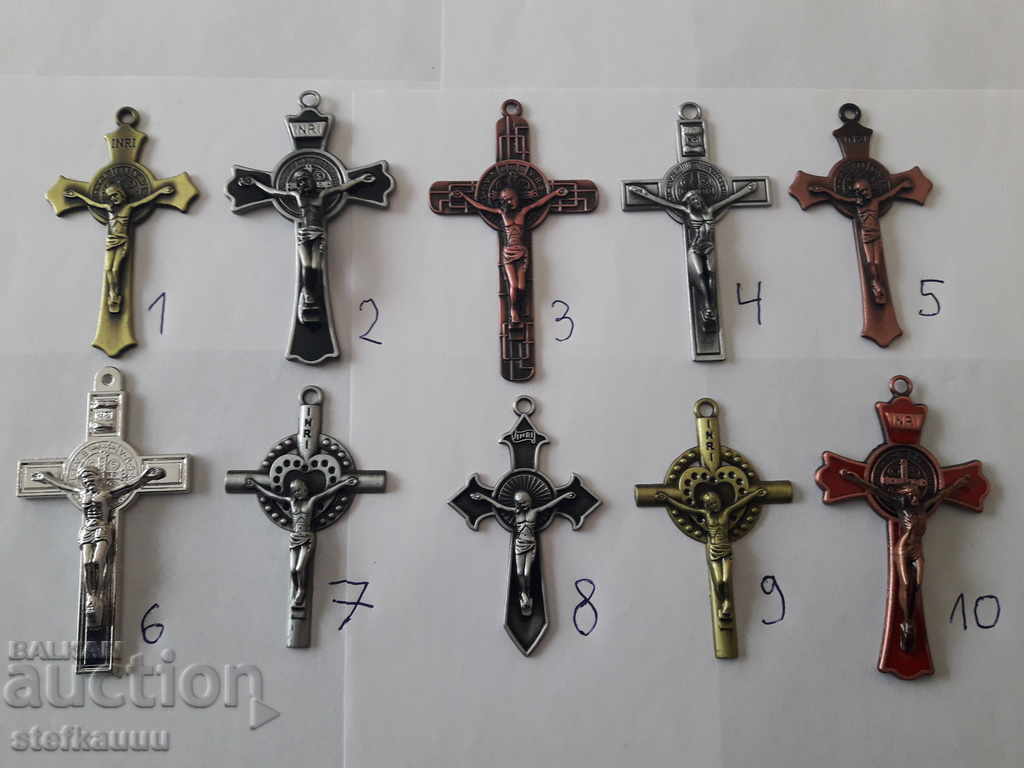 Metal Embossed Detailed Crosses-1
