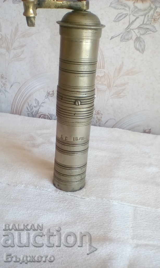 Old bronze coffee and spice grinder Old bronze coffee and spice grinder