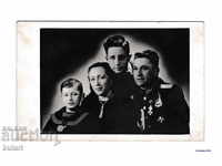 Postcard Family Military Officer Kingdom of Bulgaria